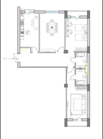 116 m², 4-xonali kvartira, 10/10-2