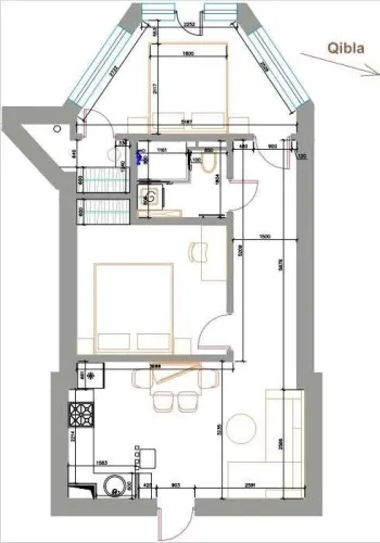 60 m², 2-xonali kvartira, 8/10-3