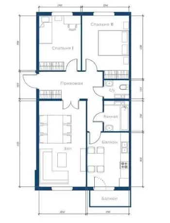 78 m², 3-xonali kvartira, 5/9-3