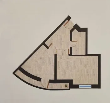 43 м², 1-комн. квартира, 2/11-3