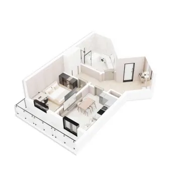 54 м², 2-комн. квартира, 9/10-2