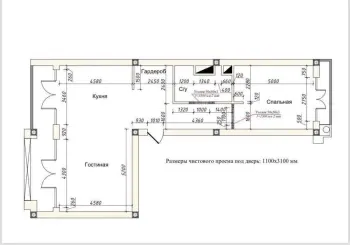 101 m², 2-xonali kvartira, 3/10-0