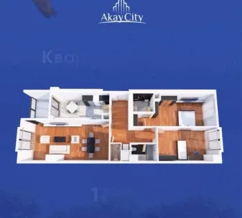 122 м², 3-комн. квартира, 20/25-1