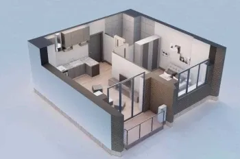 42 m², 2-xonali kvartira, 11/16-1