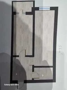 56 м², 2-комн. квартира, 6/9-3