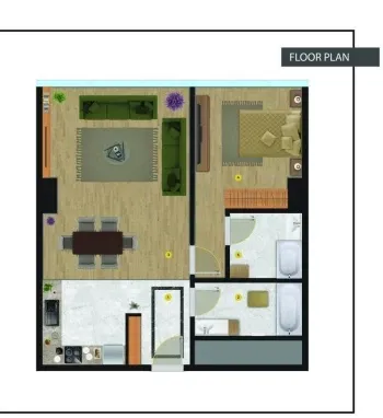 65 м², 2-комн. квартира, 23/47-1