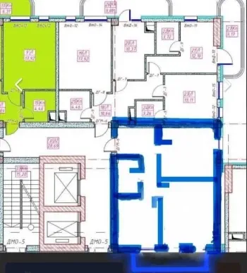 60 м², 2-комн. квартира, 4/12-1