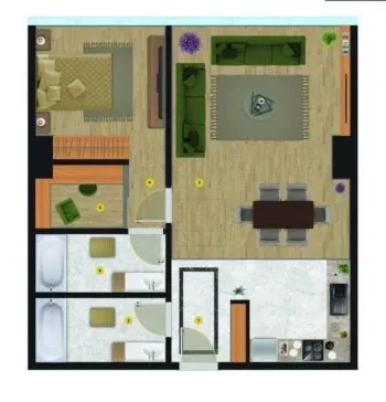 67 m², 3-xonali kvartira, 31/48-2