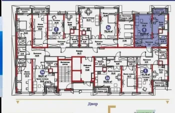 44 м², 1-комн. квартира, 3/12-1