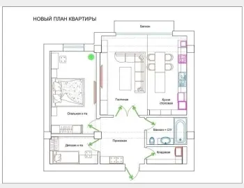 80 м², 3-комн. квартира, 7/12-1