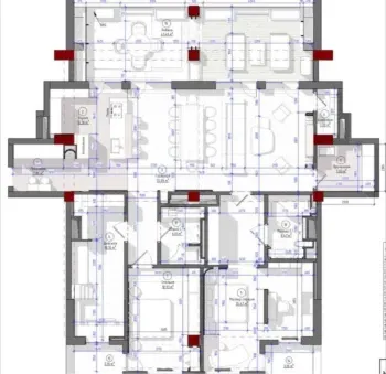 200 м², 5-комн. квартира, 12/16-1