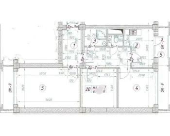 95 м², 3-комн. квартира, 7/11-1