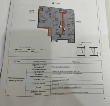 87 m², 3-xonali kvartira, 21/26-1