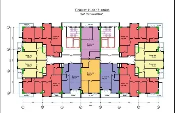 56 м², 2-комн. квартира, 14/16-1