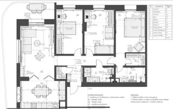 130 м², 4-комн. квартира, 3/15-1