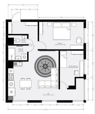 72 м², 3-комн. квартира, 7/13-1