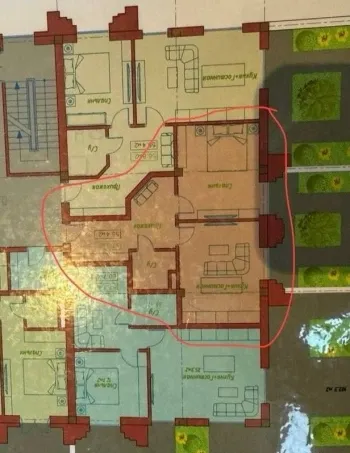 56 м², 2-комн. квартира, 6/16-3