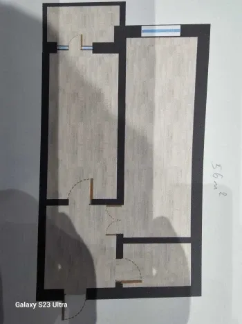 56 m², 2-xonali kvartira, 6/10-2