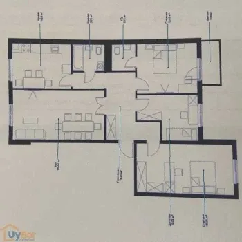 96 m², 4-xonali kvartira, 7/9-1