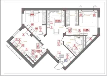 85 m², 3-xonali kvartira, 9/14-2