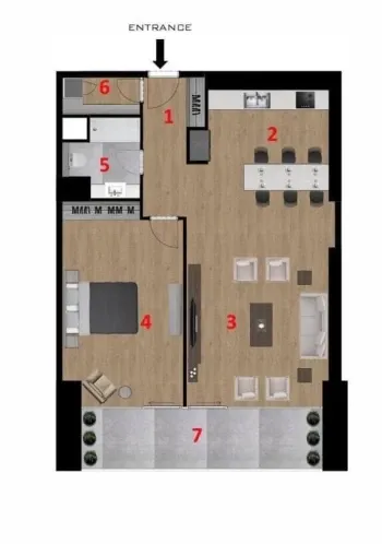 105 м², 3-комн. квартира, 10/22-3