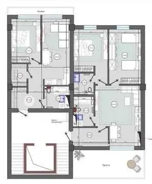 180 м², 5-комн. квартира, 10/12-0