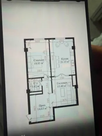 74 м², 3-комн. квартира, 13/16-1