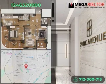 115 м², 3-комн. квартира, 16/16-0