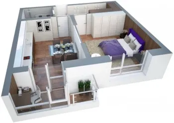 42 m², 2-xonali kvartira, 11/16-2
