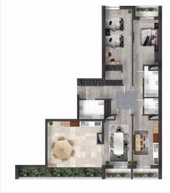 348 м², 4-комн. квартира, 10/10-0