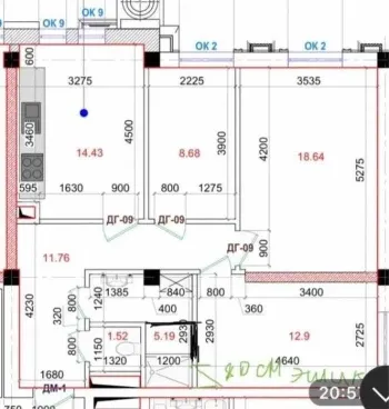 72 м², 3-комн. квартира, 8/10-1
