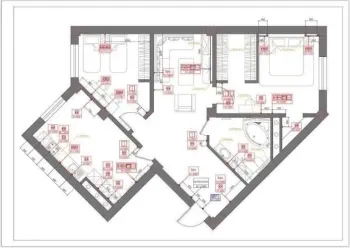 112 м², 3-комн. квартира, 2/12-1