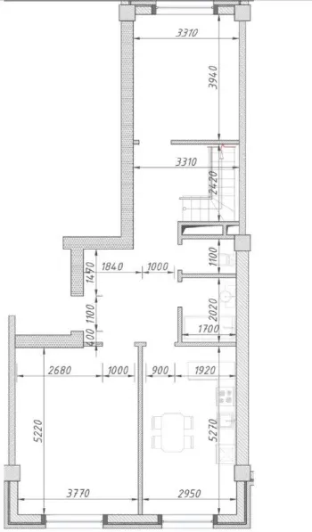 150 m², ko'p xonali kvartira, 9/9-3