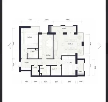 93 м², 3-комн. квартира, 7/11-0