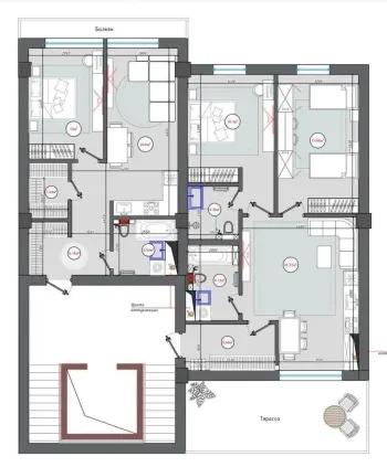 170 м², 5-комн. квартира, 12/12-2