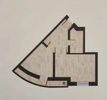 43 м², 1-комн. квартира, 2/11-1