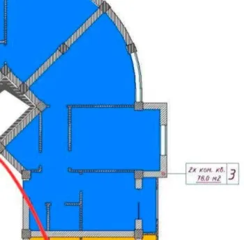 78 м², 3-комн. квартира, 4/8-1