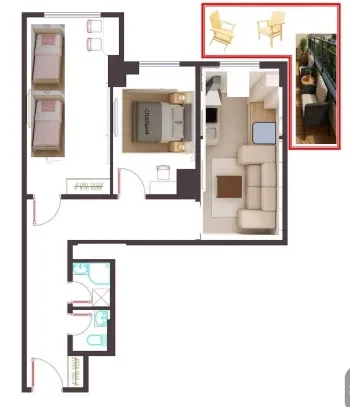59 m², 3-xonali kvartira, 3/16-0