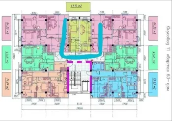 42 м², 1-комн. квартира, 7/11-1