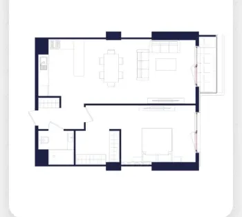 60 m², 2-xonali kvartira, 4/14-3