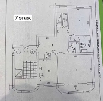 273 м², многокомнатная квартира, 7/8-2