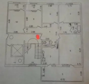110 м², 5-комн. квартира, 2/9-0