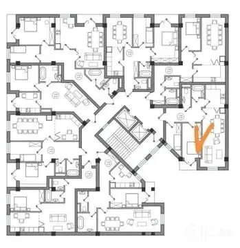 72 м², 3-комн. квартира, 1/15-1