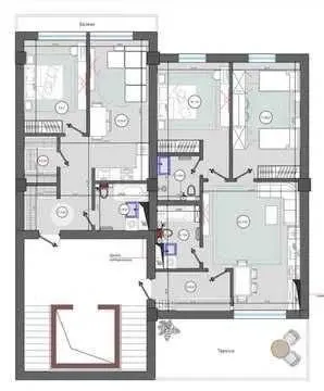 180 м², 5-комн. квартира, 11/12-0