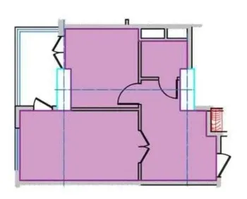 42 м², 1-комн. квартира, 2/16-0