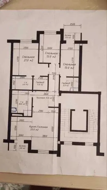 125 м², 4-комн. квартира, 5/9-1