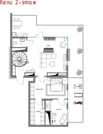 250 м², 4-комн. квартира, 15/16-1