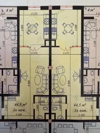 38 м², 1-комн. квартира, 5/7-0