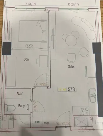 48 m², 2-xonali kvartira, 12/25-1