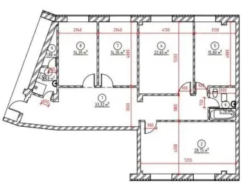 141 м², 5-комн. квартира, 7/10-1